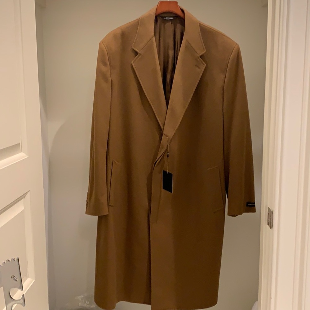 Hart Schaffer Marx Men’s Wool Overcoat, 48R